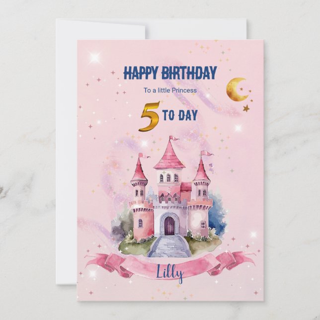 Convites A Cute Fantasy Birthday Card (Frente)