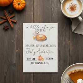 Convites A cutie pie is on the way. Baby shower invitation