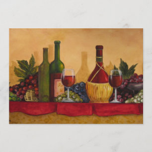 Convites A degustação de vinhos convida