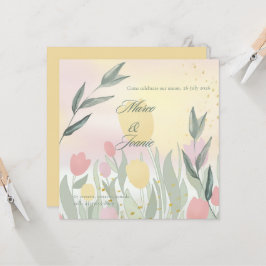 Convites A Delicate Tulip Wedding Celebration