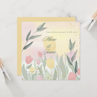 Convites A Delicate Tulip Wedding Celebration