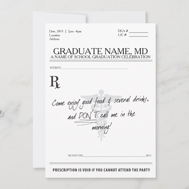 Convites A DM da graduação convida (Frente)