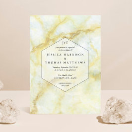 Convites A Elegante Coleção de Casamentos de Efeito Marble