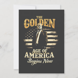 Convites A Era de Ouro da América Começa Agora Trump 4º 