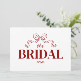 Convites A Era Nupcial | Desenho de Arco de Fita Vermelha C