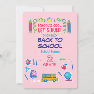 Convites A escola é demais vamos dominar o segundo ano de v