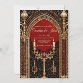 Convites A escura elegância do estilo gótico.