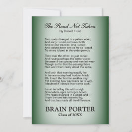 Convites A Estrada Não Escolhida Formatura