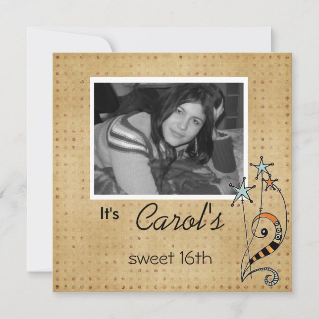 Convites A festa de aniversário convida (Frente)