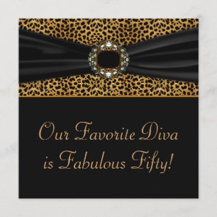 Convites A festa de aniversário da mulher 50th da diva do