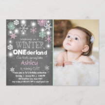 A festa de aniversário de Onederland do inverno