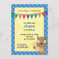 A festa de aniversário do filhote de cachorro de