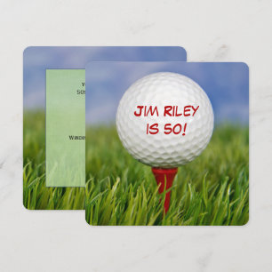 Convites A festa de aniversário do golfe convida