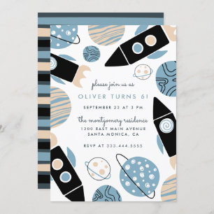 Convites A festa de aniversário dos miúdos do espaço do