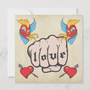 Convites A festa de aniversário temático do tatuagem do