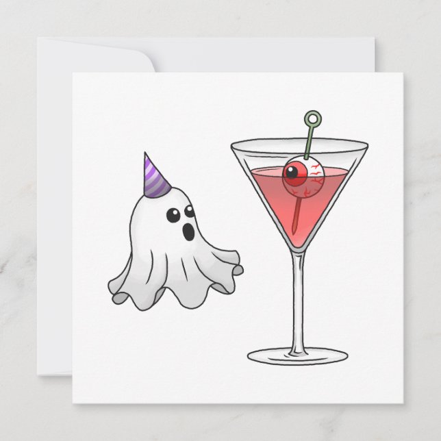 Convites A Festa de Costume e Cocktail do Fantasma (Frente)