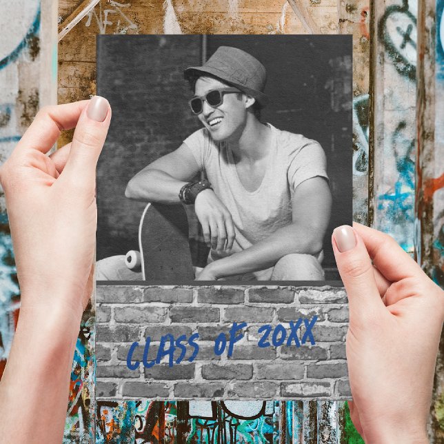 Convites à festa de formatura [Azul] (Criador carregado)