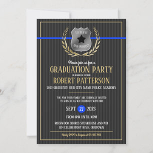 Convites à Festa de formatura da Academia de Políc