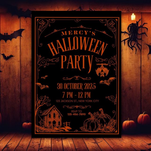 Convites A Festa de Halloween da Misericórdia (Criador carregado)