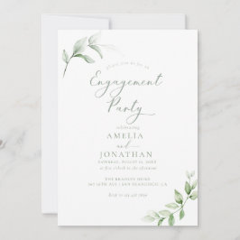 Convites à Festa de noivado Elegante