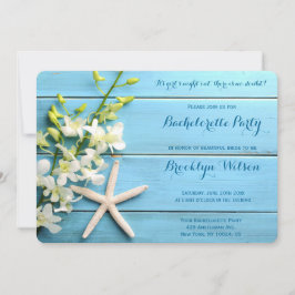 Convites à Festa de solteira de Starfish redondos