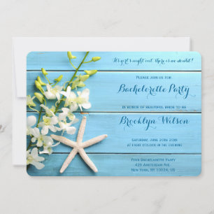 Convites à Festa de solteira de Starfish redondos