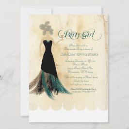 Convites A festa de solteira do party girl convida