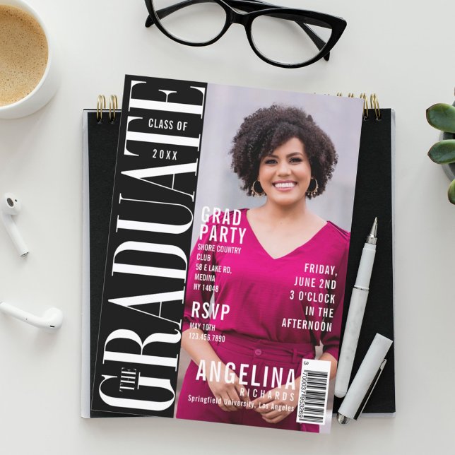 Convites A festa do Formando do Cobrir da Revista de Divers (Criador carregado)