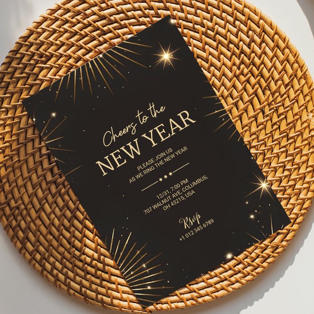 Convites A festive new year's invitation card (Criador carregado)