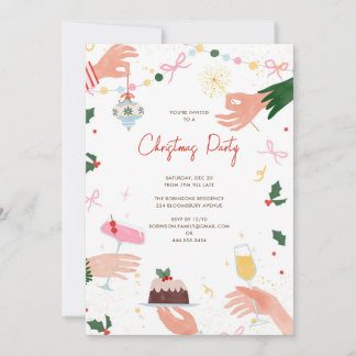 Convites A Festive Shindig Christmas Holiday Party Invite