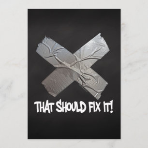 Convites A Fita Duct Deve Corrigi-La