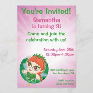 Convites A floresta mágica de Alyssa