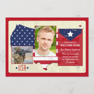 Convites A foto dos EUA da bandeira dos Estados Unidos