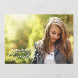 Convites A foto graduada do roteiro 2013 elegantes convida