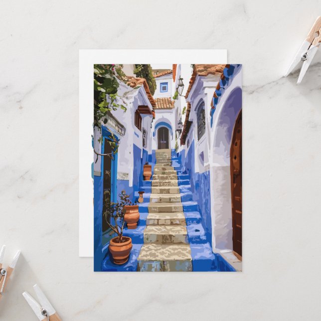 Convites A Glimpse Back: Chefchaouen's Vintage Treasures (Frente/Verso In Situ)