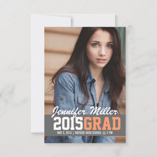 Convites A graduação ano convida/anúncio | do FORMANDO (Frente)