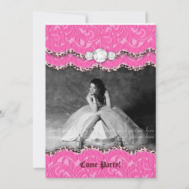 Convites A graduação convida o rosa da composição do (Frente)