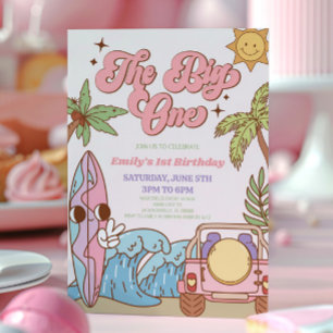 Convites A Grande Festa de primeiro aniversario de Surf de 