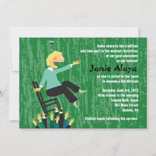 Convites A Hora da Dança do Presidente do Bat Mitzvah