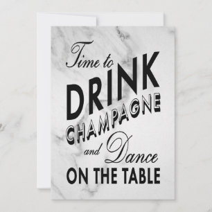 Convites A hora de beber o feriado de Champagne convida (o