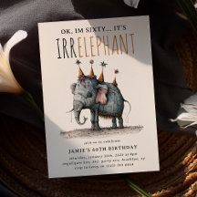 A idade é o aniversário maravilhoso do IRRELEPHANT