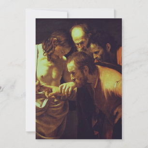 Convites A Incredulidade de São Tomé por Caravaggio