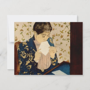 Convites A letra de Mary Cassatt (cerca de 1891)