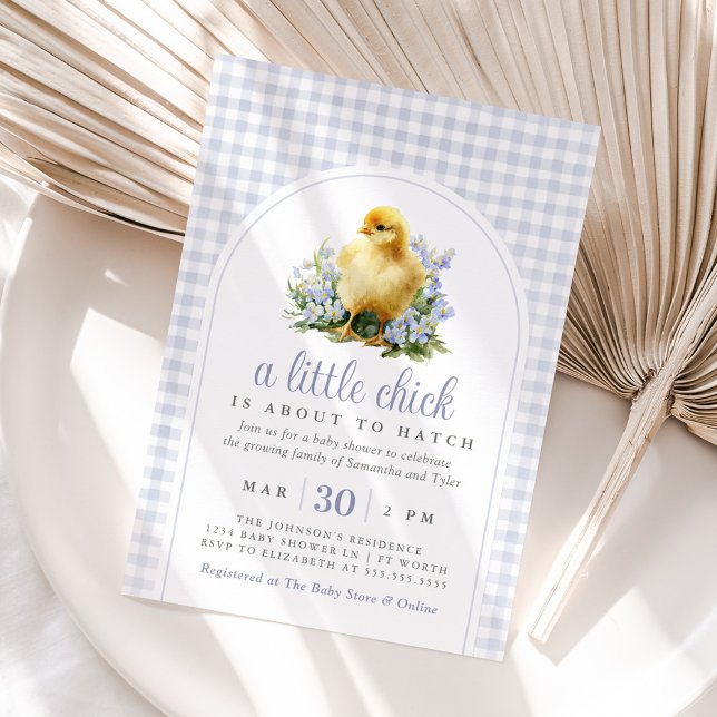 Convites A Little Chick Spring Lavender Baby Shower (Criador carregado)