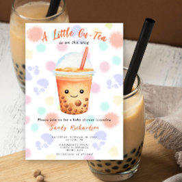 Convites A Little Cu-Tea Bubble Tea Baby Shower