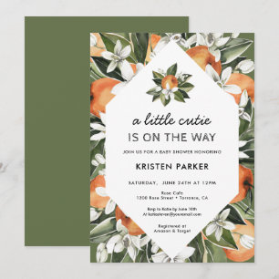 Convites A Little Cutie está no caminho do Chá de fraldas