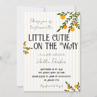 Convites A Little Cutie is On The Way Invitation