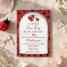 Convites A Little Love Bug Baby Shower Invitation