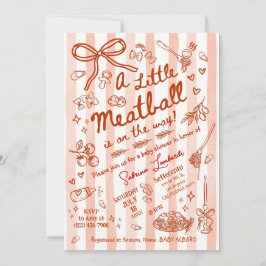 Convites A little Meatball is on the way