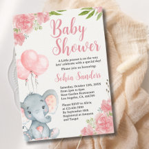 A Little Peanut is on the Way, Baby Shower Girl